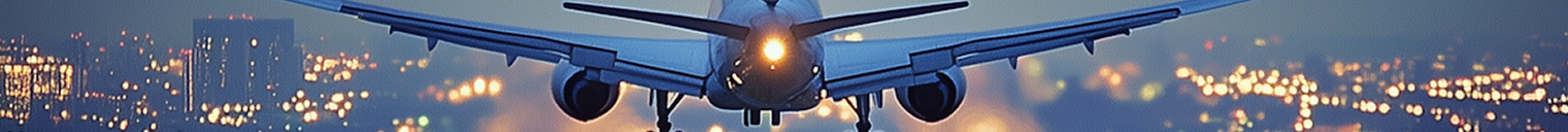 Commercial airplane flying through blue skies with clouds